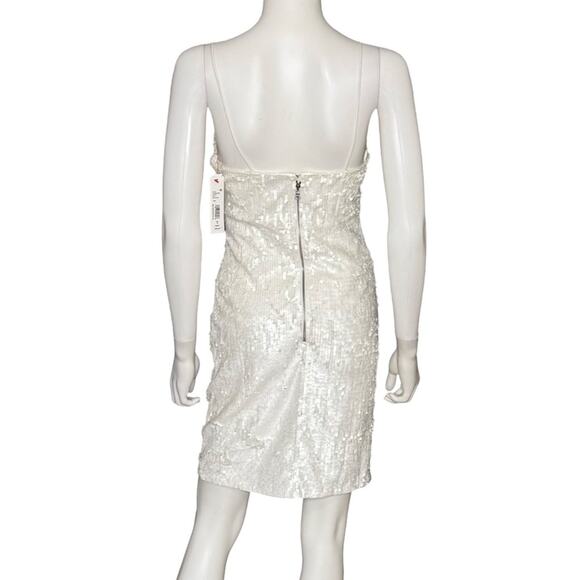 Alice + Olivia Valli Cami Mini Dress In Off White Women’s Sz 8 - Picture 6 of 9